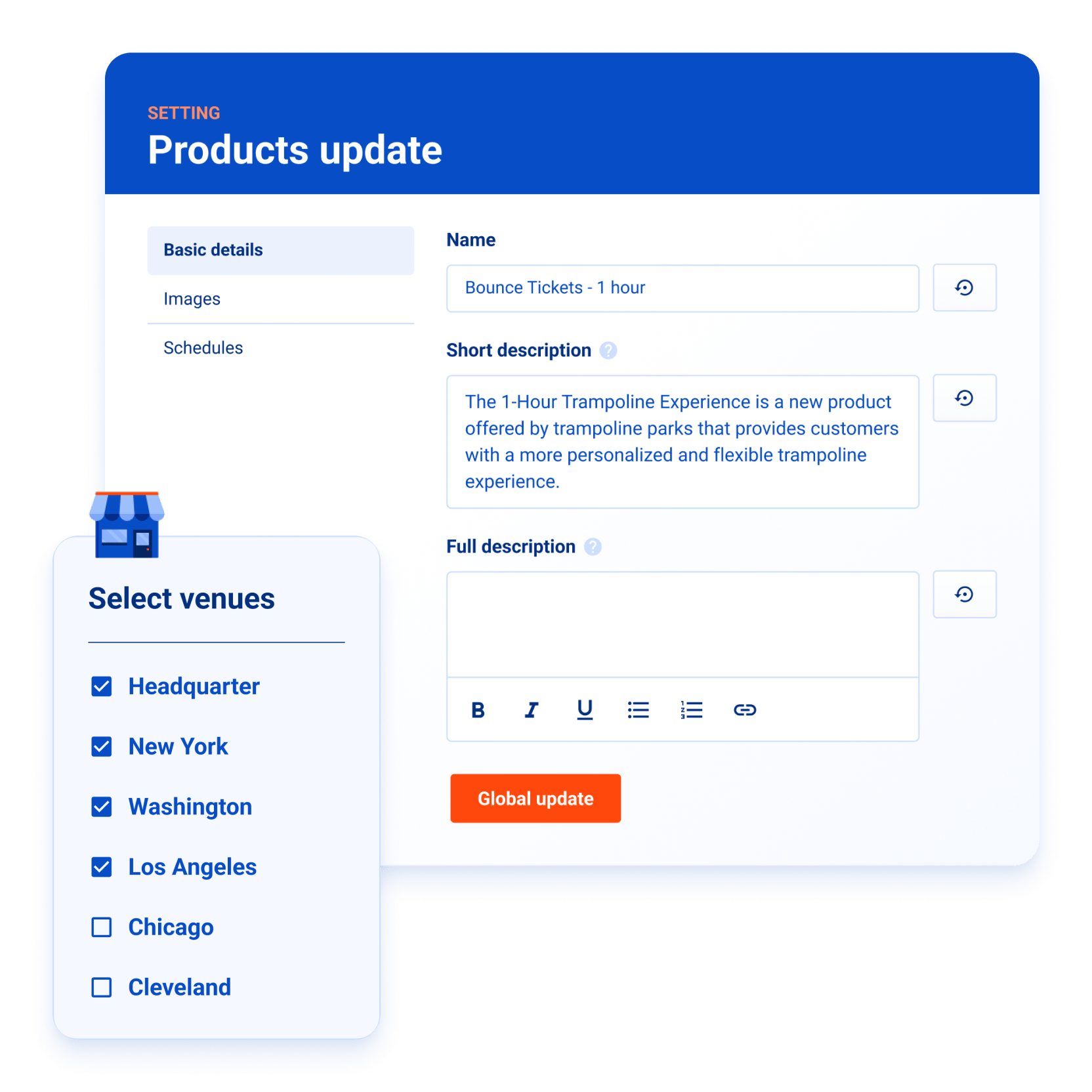 Product updates in HQ