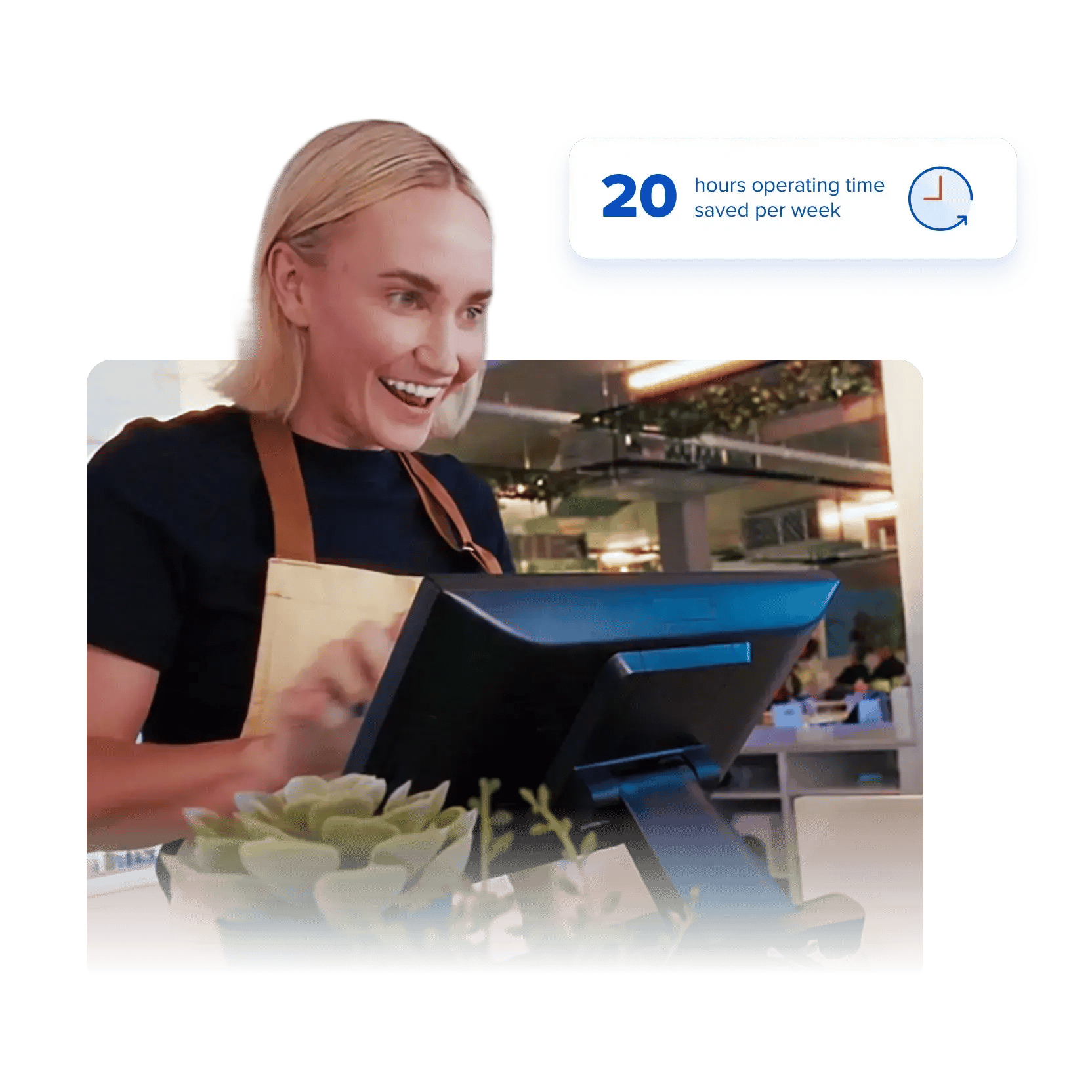 20 hours operating time saved per week