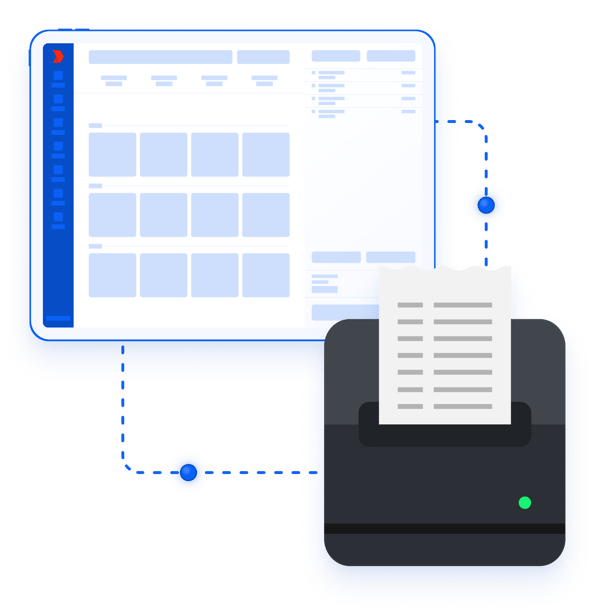 Printer + POS station