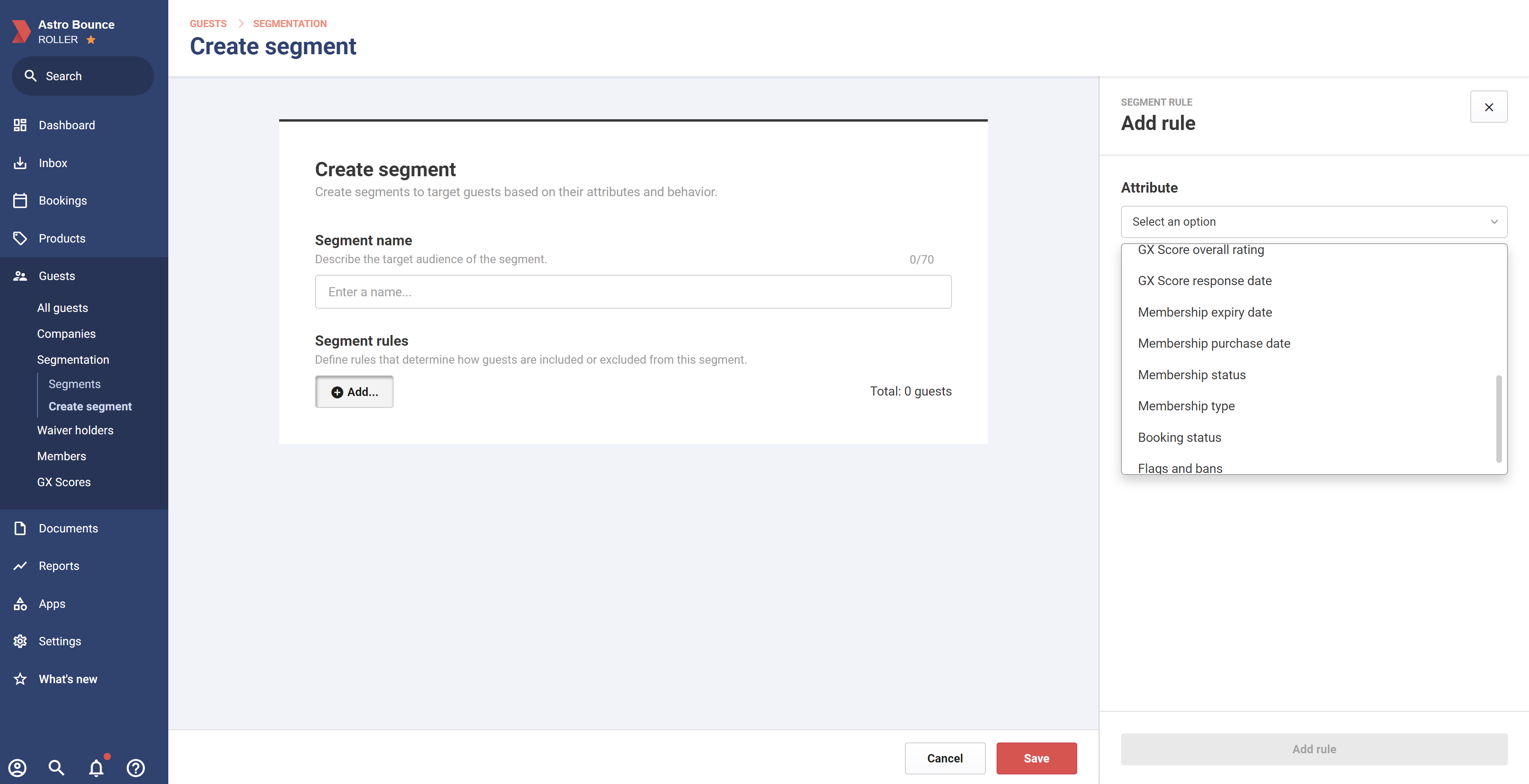 Guest segmentation