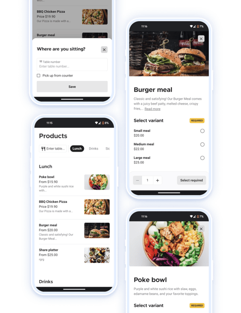 Mobile F&B ordering