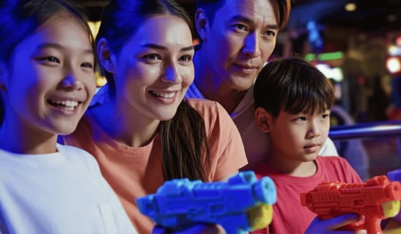 Family having fun