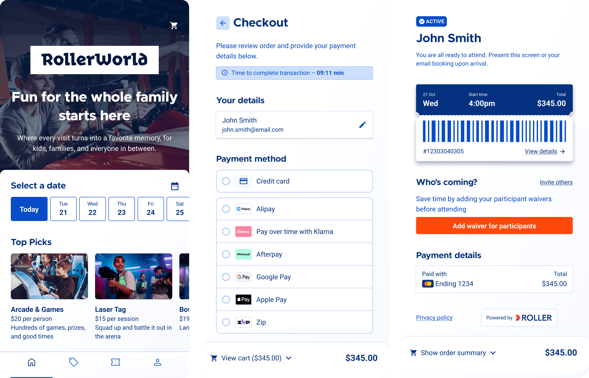 Mobile Online ticketing
