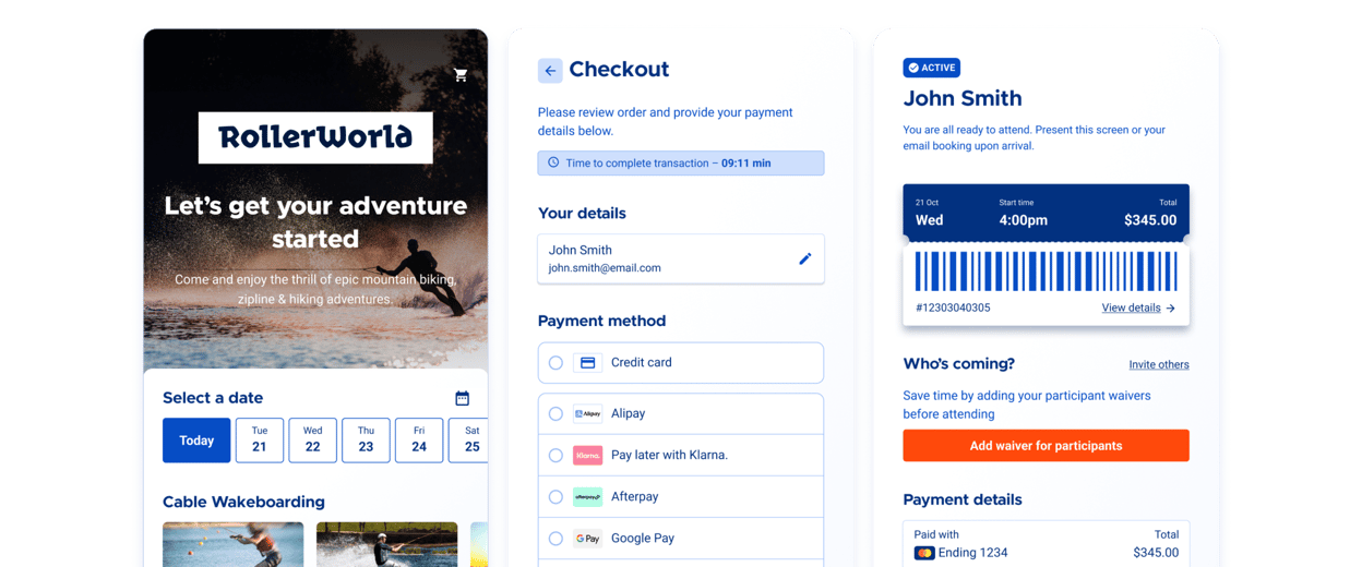 Easy online booking system