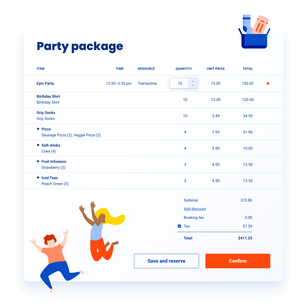 Party package product setting