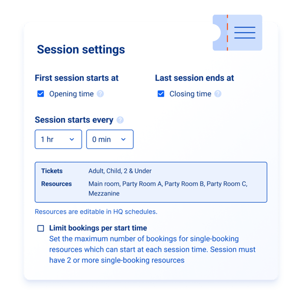 Session settings