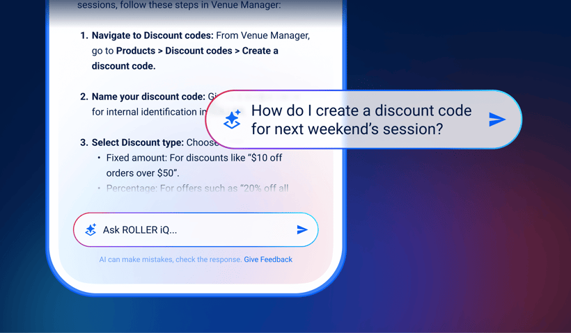 ROLLER iQ product support in action 
