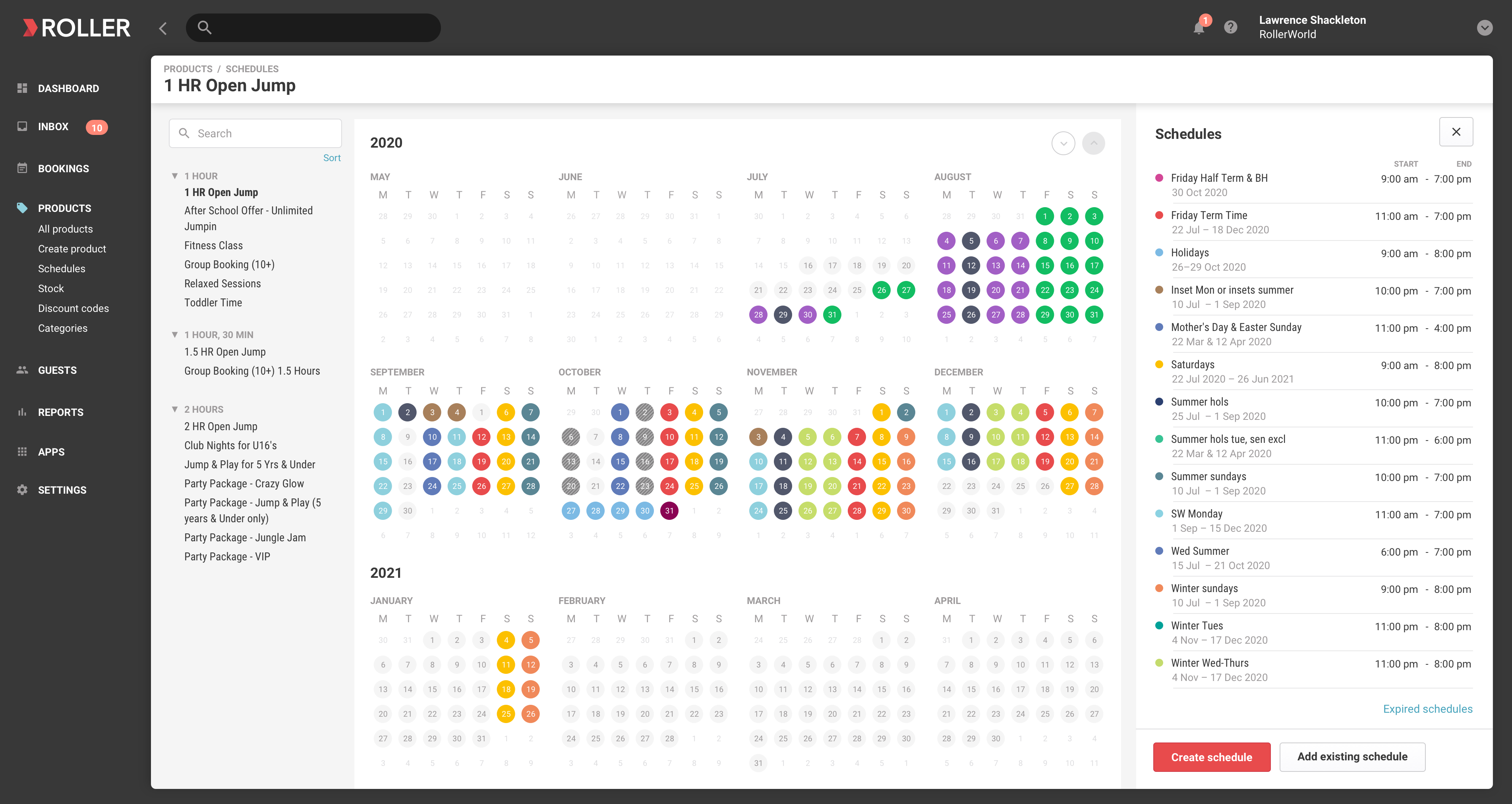 View schedules 6@2x