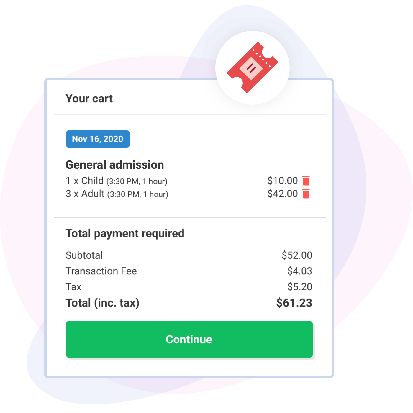 online ticketing