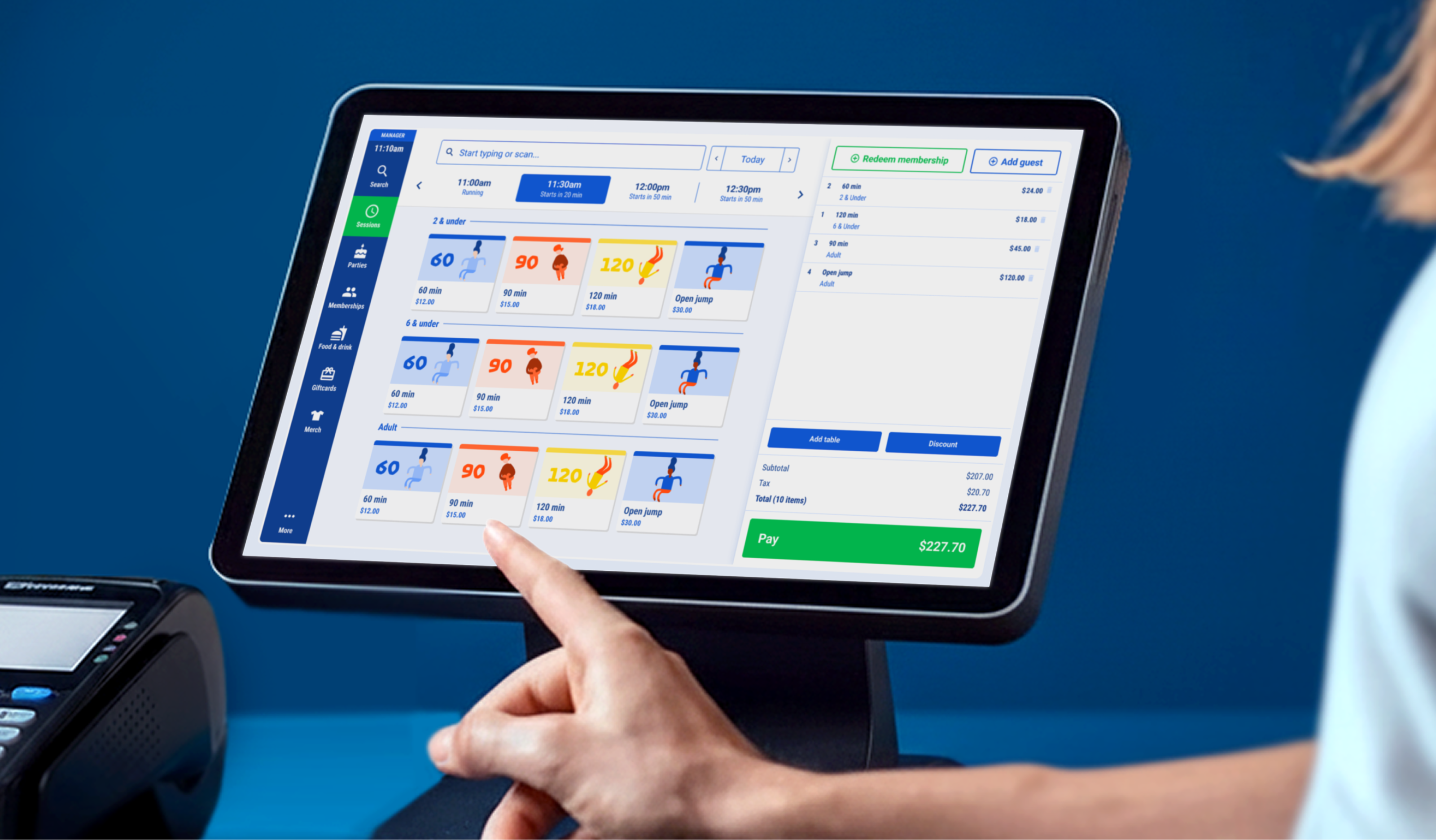 ROLLER's POS at a venue